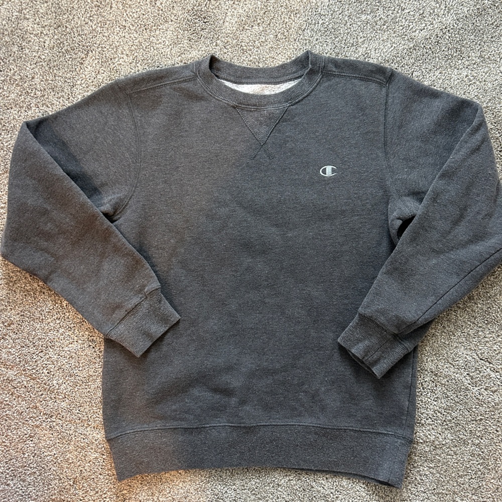 Dark Gray Champion Crewneck Sweatshirt